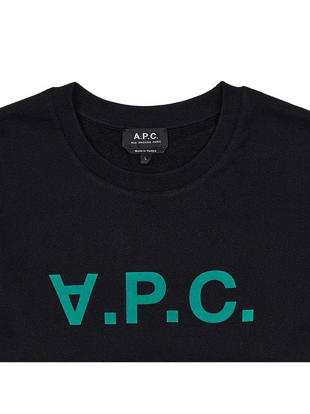 VPC Logo Crew Neck Sweatshirt Black - A.P.C. - BALAAN 4