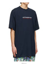 Couture Logo Overfit Short Sleeve T-Shirt Navy - VETEMENTS - BALAAN 4