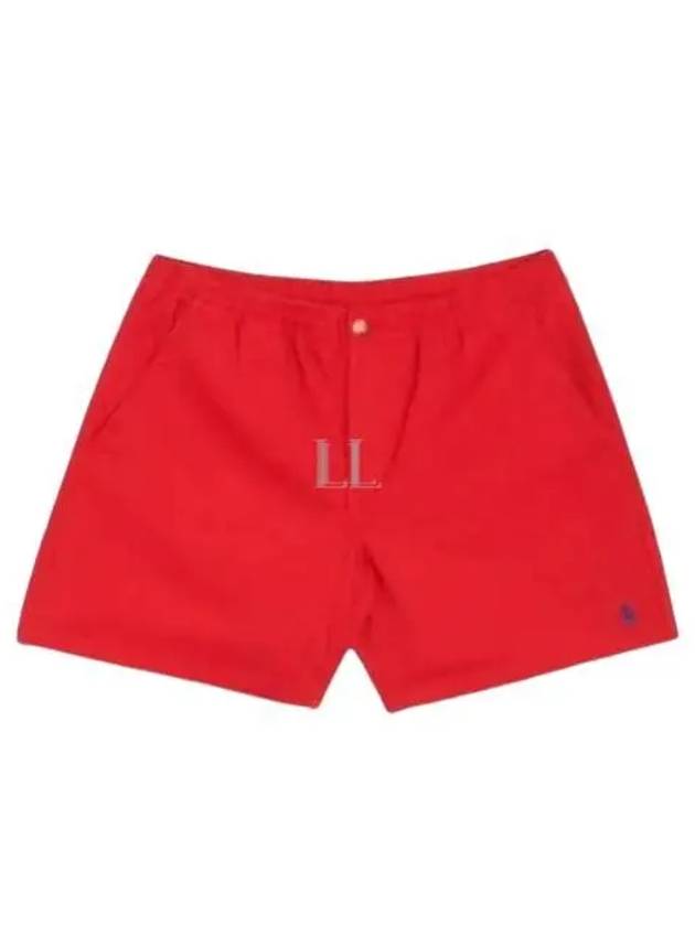 Men's Embroidered Pony Prepster Shorts Red - POLO RALPH LAUREN - BALAAN 2