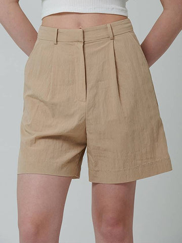 Natural volume shorts beige - PINBLACK - BALAAN 1