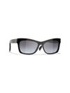 EVENING CC Sunglasses Black A71530 X08101 S2216 - CHANEL - BALAAN 1