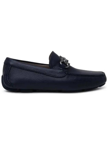 Gancini Ornament Driving Shoes Navy - SALVATORE FERRAGAMO - BALAAN 1