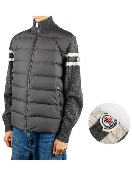 Knit panel padding gray - MONCLER - BALAAN 2