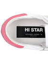 Hi Star Leather Low Top Sneakers Pinlk White - GOLDEN GOOSE - BALAAN 9