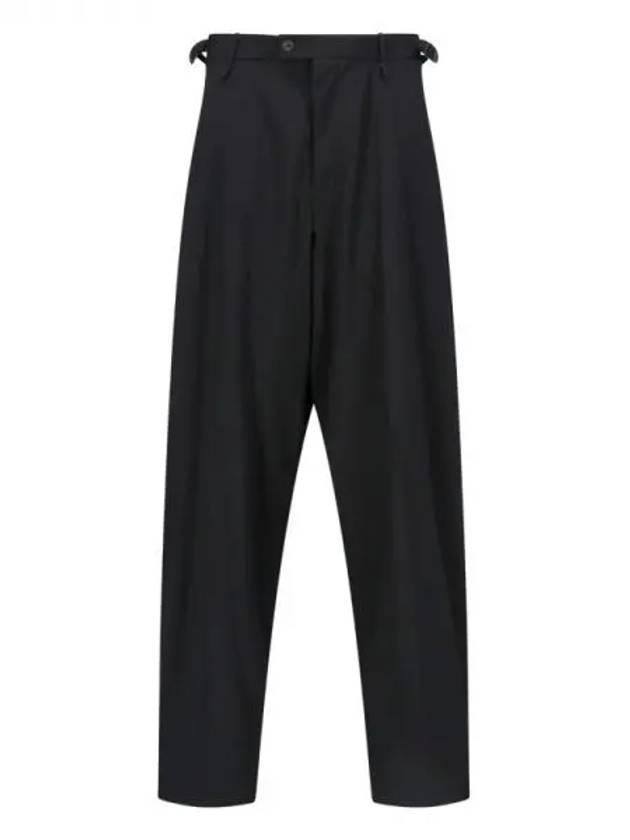 Waist Buckle Strap Straight Pants Black - BALENCIAGA - BALAAN 2