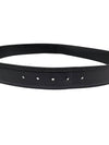 Women s 2CM185 Lettering Silver Buckle Black Leather Men Belt - PRADA - BALAAN 6