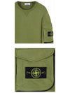 Waffen Patch Zipper Pocket Sweatshirt Olive - STONE ISLAND - BALAAN 6