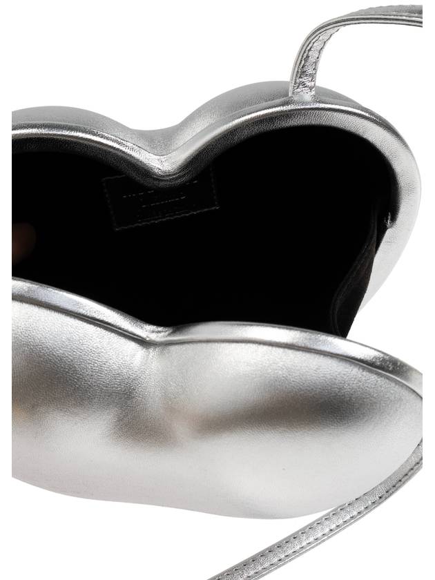 Moschino Heart-shaped Shoulder Bag, Women's, Silver - MOSCHINO - BALAAN 5