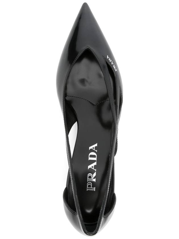 Debossed Logo 55mm Pump Heel Black - PRADA - BALAAN 5