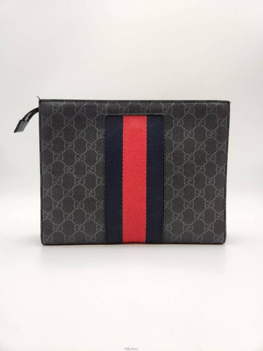 Daol Beomeo Branch GG Supreme Web Pouch 475316 Condition A - GUCCI - BALAAN 1