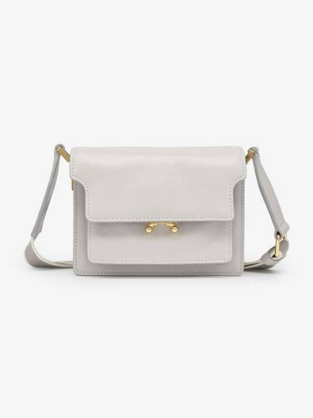 Women's Mini Trunk Soft Shoulder Bag Stone - MARNI - BALAAN 2