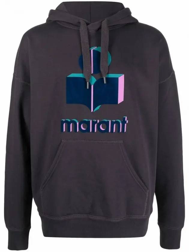 Miley Logo 3D Hoodie Faded Night - ISABEL MARANT - BALAAN 1