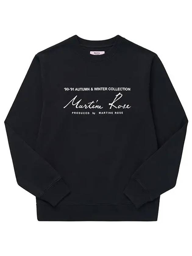 Sweatshirt CMR601FL BLACK Scribble Logo Classic Men's Sweatshirt Women's Sweatshirt - MARTINE ROSE - BALAAN 1