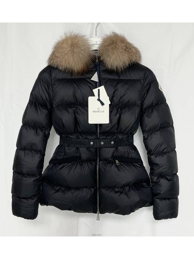 Boed fox fur short down padding black - MONCLER - BALAAN 4