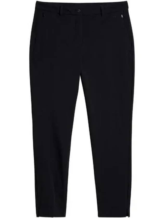 Lei Fleece Twill Straight Pants Black - J.LINDEBERG - BALAAN 2