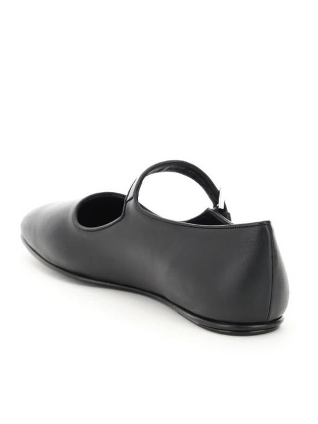 Ava Square Toe Mary Jane Flat Black - THE ROW - BALAAN 4