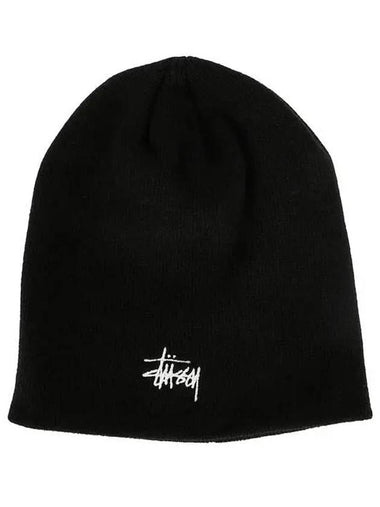 1321085 BLACK Basic Skull Cap Beanie - STUSSY - BALAAN 1