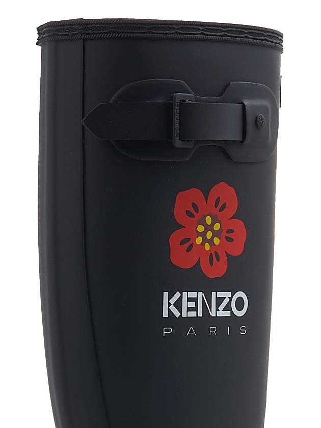 Wellington Rain Boots Black - KENZO - BALAAN 11