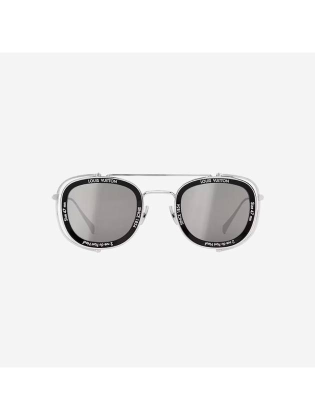 LV Super Vision Metal Pilot Square Sunglasses Silver - LOUIS VUITTON - BALAAN 1