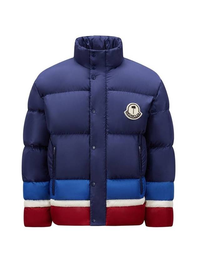 Denneny short down jacket blue - MONCLER - BALAAN 1