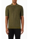 Barocco Knit Polo Shirt Green - VERSACE - BALAAN 2