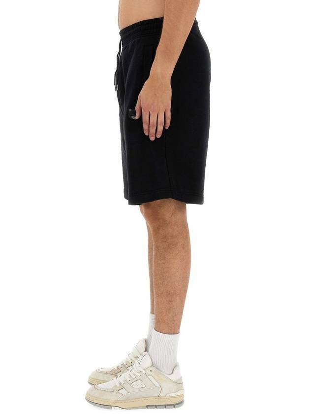 Bold Fox Head Patch Oversized Jog Shorts Black - MAISON KITSUNE - BALAAN 5