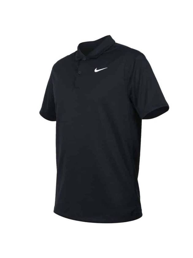 Court Dri Fit Tennis Polo Shirt Black - NIKE - BALAAN 1