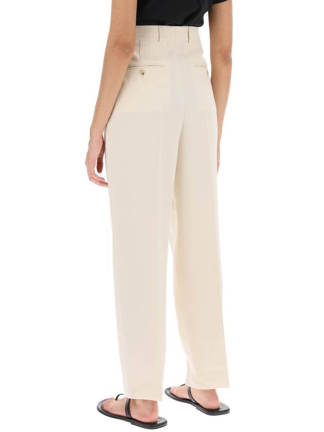 double-pleated viscose trousers - TOTEME - BALAAN 3