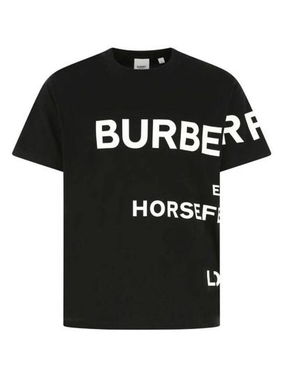 Horseferry Short Sleeve T-Shirt Black - BURBERRY - BALAAN 2