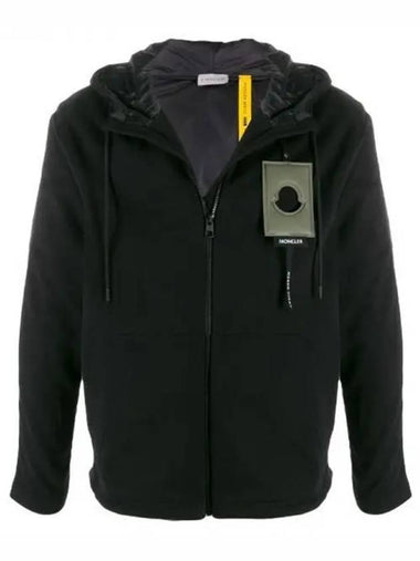 Genius Craig green patch hooded zip up black men s jacket 233397 - MONCLER - BALAAN 1