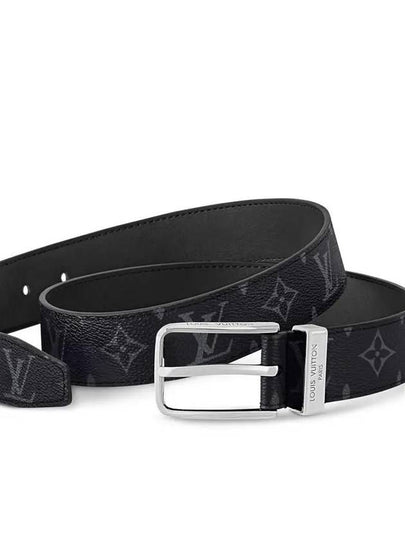 Pont Neuf 35mm Leather Belt Black - LOUIS VUITTON - BALAAN 2