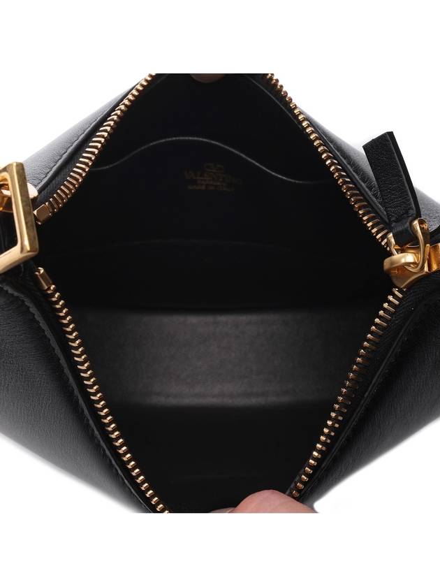 V Logo Shoulder Bag Black - VALENTINO - BALAAN 7