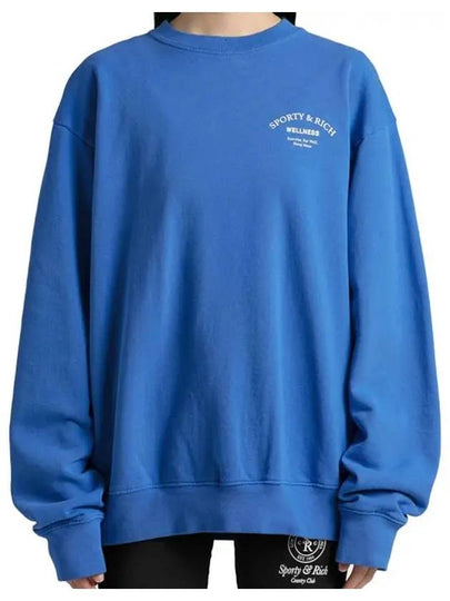 Wellness Logo Sweatshirt Sapphire Blue - SPORTY & RICH - BALAAN 2