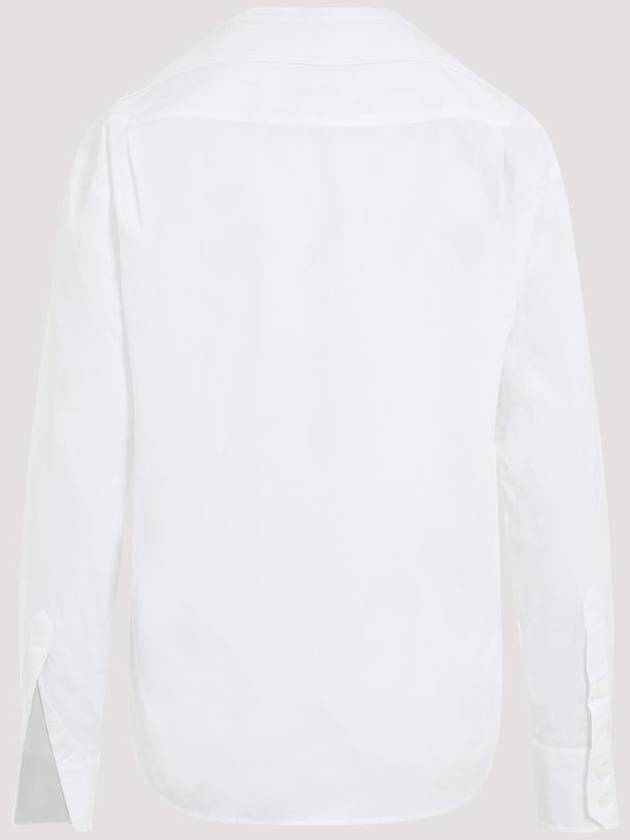 Cotton Long Sleeve Shirt White - MAISON MARGIELA - BALAAN 3