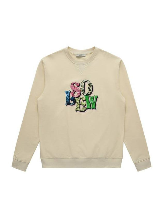 Logo Graphic Sweatshirt Ivory - SOLEW - BALAAN 1