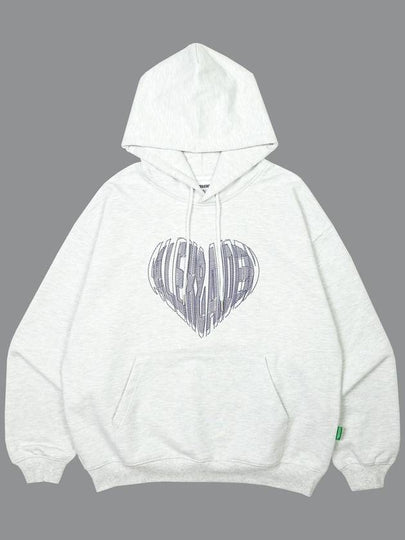 Loop heart hood white melange - ALEX&AIDEN - BALAAN 2