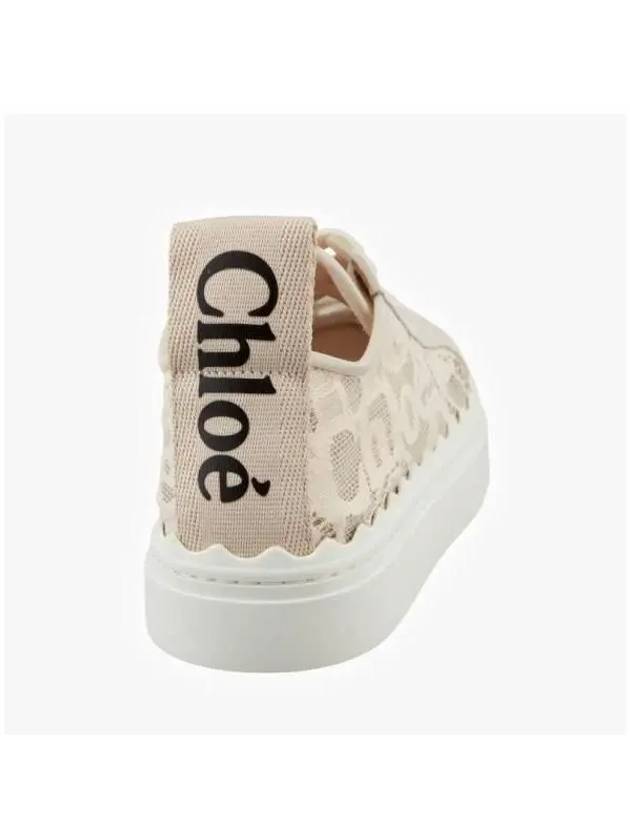 Lauren Lace Low Top Sneakers Mild Beige - CHLOE - BALAAN 6