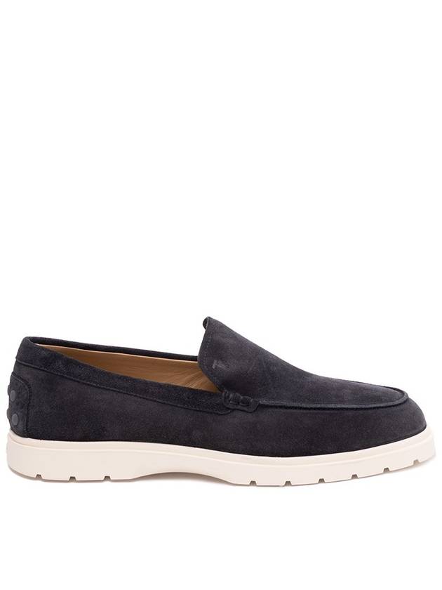 Casual Suede Slipper Loafers Navy - TOD'S - BALAAN 2