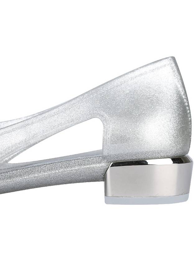 Vara Bow Jelly Ballet Flat Silver - SALVATORE FERRAGAMO - BALAAN 7