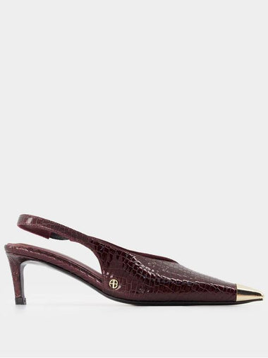 Nina Pumps - ANINE BING - Calfskin - Burgundy - ANINE BING - BALAAN 1