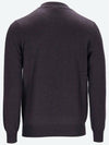 Monogram Jacquard Wool Crewneck Knit Top Brown - FENDI - BALAAN 4