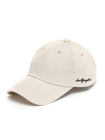 Script Ball Cap Beige P00000FB - DONTFORGETME - BALAAN 1