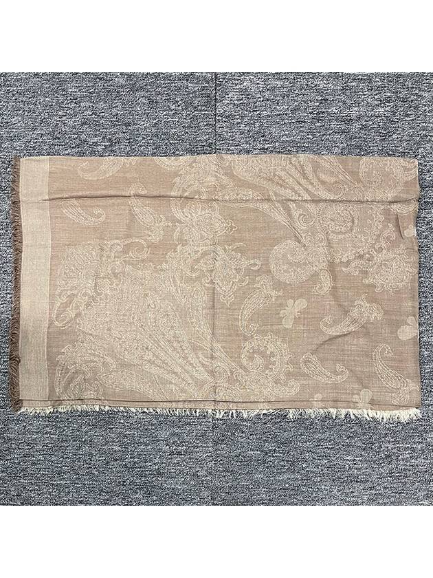 Weekend ADITO Jacquard Muffler Scarf Cashmere Beige 2425546064600 001 - MAX MARA - BALAAN 3