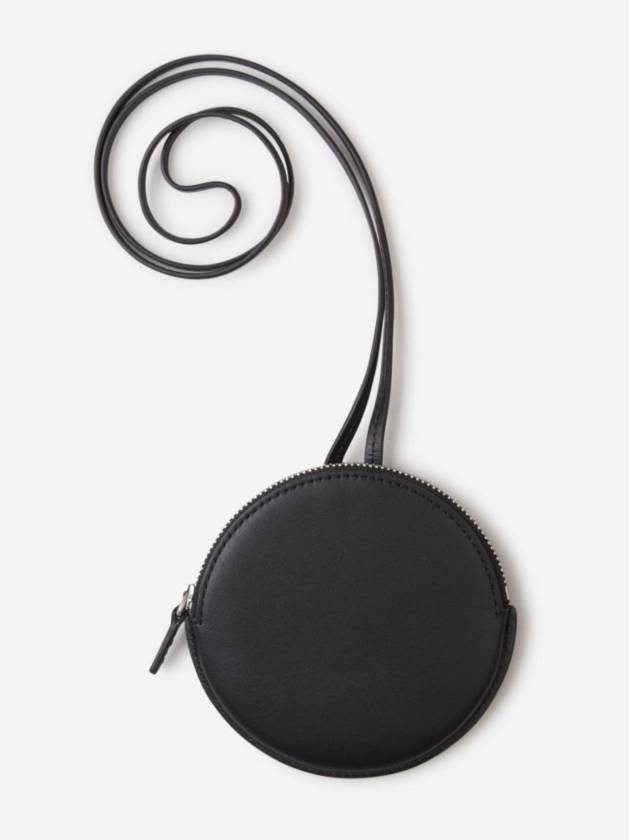 Le Pitchou Circle Neck Coin Purse Black - JACQUEMUS - BALAAN 5