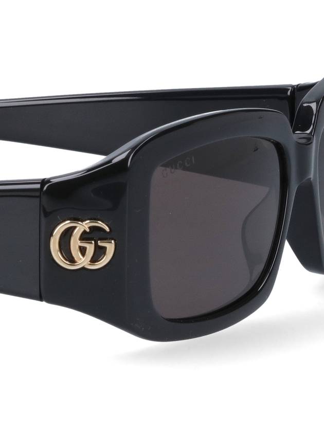 Eyewear Rectangular Frame Sunglasses Black - GUCCI - BALAAN 4