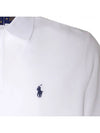 Iconic Mesh Slim Fit Polo Shirt White - POLO RALPH LAUREN - BALAAN 5