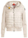 Women s Kelly Hooded Zip Up Moonbeam - PARAJUMPERS - BALAAN 1