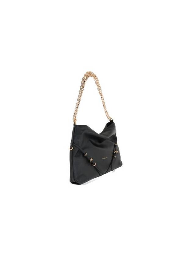 Voyou Chain Leather Shoulder Bag Black - GIVENCHY - BALAAN 6