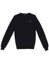 Black logo point viscose knit TEE179 - IKALOOOK - BALAAN 2