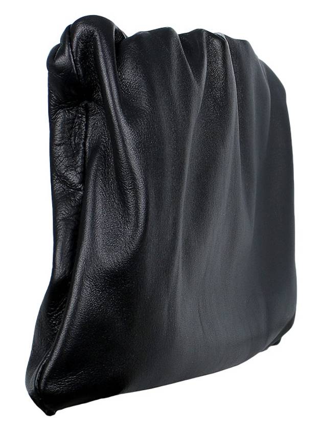 Bourse XL Leather Shoulder Bag Black - THE ROW - BALAAN 5